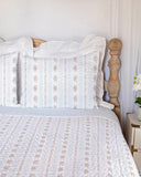 Bella Stripe White Quilt
