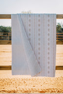 Bella Stripe White Quilt