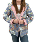 Birdie Chambray Quilted Snap Jacket