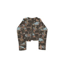 Birdie Charcoal Cropped Quilted Jacket