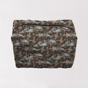 Birdie Charcoal Quilted Makeup Bag