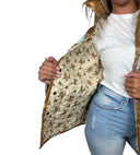 Birdie Gold Quilted Snap Jacket