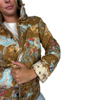 Birdie Gold Quilted Snap Jacket