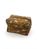 Birdie Gold Quilted Makeup Bag