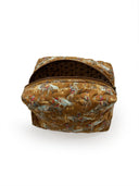 Birdie Gold Quilted Makeup Bag