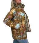 Birdie Gold Quilted Snap Jacket