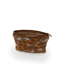 Birdie Gold Quilted Makeup Bag