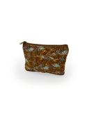 Birdie Gold Quilted Makeup Bag