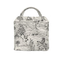 Birdie Linen/Black Handbag