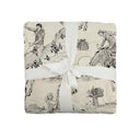 Birdie Linen / Black Baby Blanket