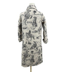 Birdie Linen / Black Quilted Duster