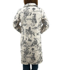 Birdie Linen / Black Quilted Duster