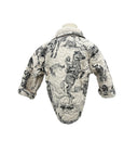 Birdie Linen/Black Youth Quilted Snap Jacket