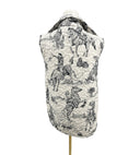 Birdie Linen/Black Quilted Ruby Vest