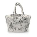 Birdie Linen/Black Handbag