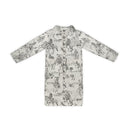 Aledo Toile Linen / Black Quilted Duster