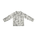 Aledo Toile Linen / Black Quilted Snap Jacket