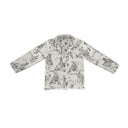 Birdie Linen/Black Quilted Snap Jacket