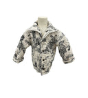 Birdie Linen/Black Youth Quilted Snap Jacket