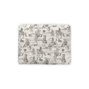 Birdie Linen / Black Quilted Pet Bed