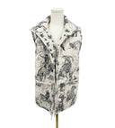 Birdie Linen/Black Quilted Ruby Vest