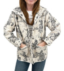 Birdie Linen/Black Quilted Snap Jacket