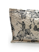 Birdie Linen/Black Quilted Tote