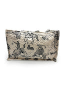 Birdie Linen/Black Quilted Tote