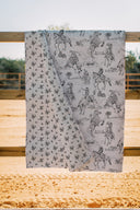 Birdie Linen / Black Quilt