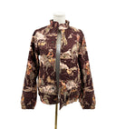 Birdie Maroon Quilted Bomber Jacket *Web Exclusive*