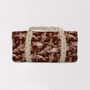 Birdie Maroon Quilted Weekender Duffle Bag