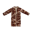 Birdie Maroon Quilted Duster