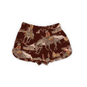Birdie Maroon Quilted Scallop Shorts *Web Exclusive*