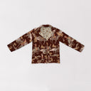 Birdie Maroon Quilted Snap Jacket