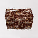 Birdie Maroon Quilted Makeup Bag