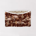 Birdie Maroon Quilted Makeup Bag