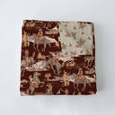 Birdie Maroon Baby Blanket