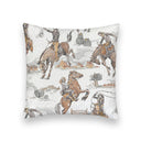 Birdie Neutral Quilted 20" Pillow