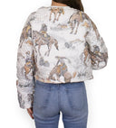 Birdie Neutral Cropped Quilted Jacket