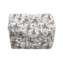Birdie Neutral Quilted Makeup Bag