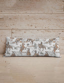 Birdie Neutral Quilted Oblong 14" x33" Pillow