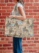 Birdie Pastel Quilted Tote