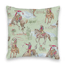 Birdie Sage Quilted 20" Pillow