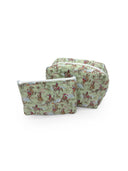 Birdie Sage Quilted Makeup Bag