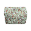 Birdie Sage Quilted Makeup Bag