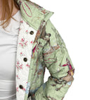 Birdie Sage Quilted Snap Jacket