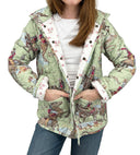 Birdie Sage Quilted Snap Jacket