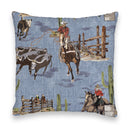 Blaze Chambray Quilted 20" Pillow