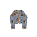 Blaze Chambray Cropped Quilted Jacket