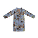 Blaze Chambray Quilted Duster